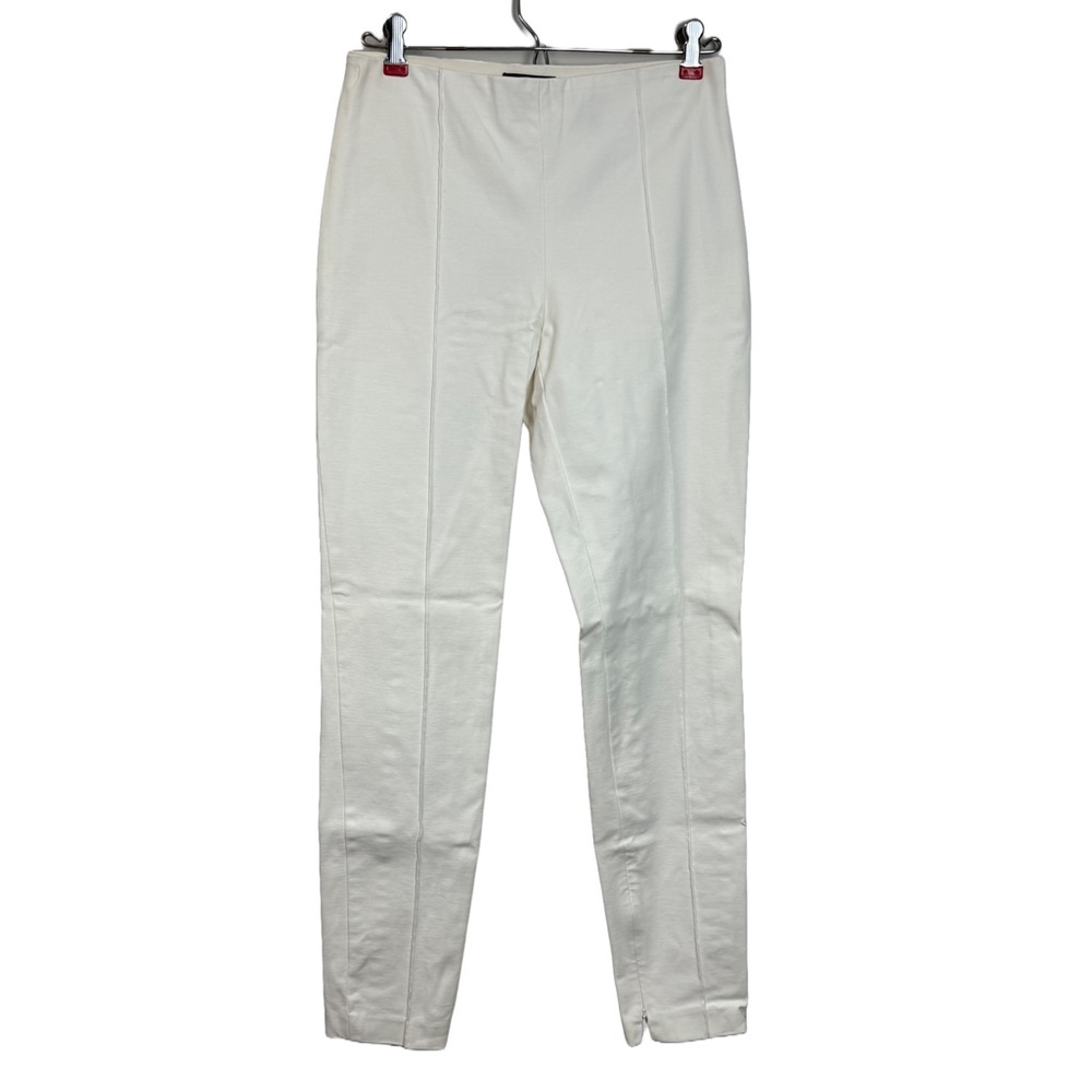 Theory Womens Solid Pintuck Ankle Pants sz 6